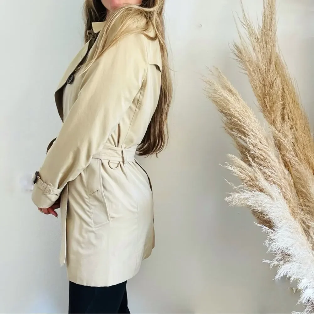 BURBERRY Heritage Khaki Tan Sandringham Trench Coat Rare Button Belt Coat M 46 - Picture 11 of 16